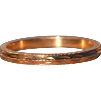 The Newp: Antique New Old Stock Wedding Band in Yellow Gold