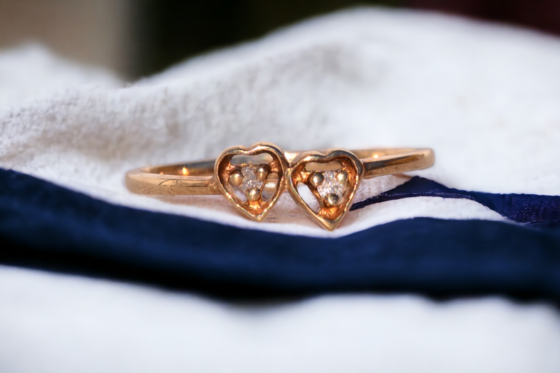 The Luv: Lovers Toi et Moi Ring with Natural Diamonds in Yellow Gold - Image 10