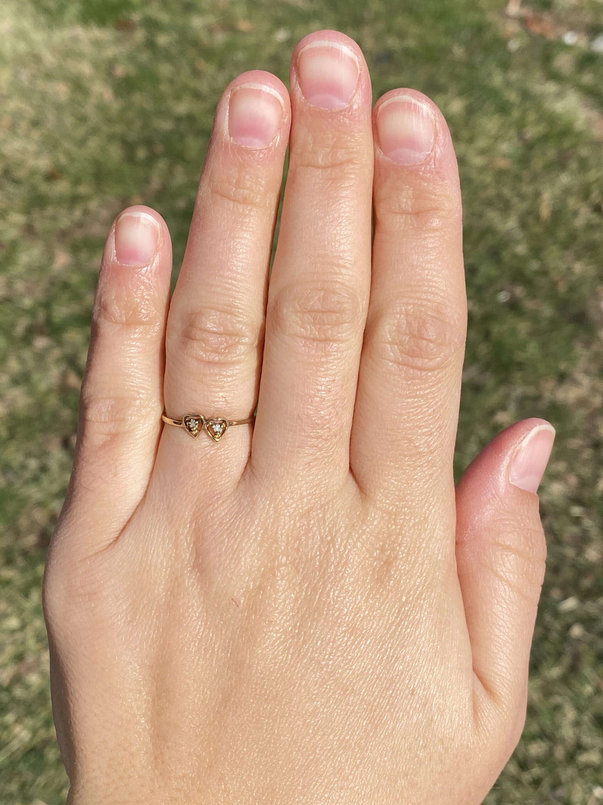 The Luv: Lovers Toi et Moi Ring with Natural Diamonds in Yellow Gold - Image 7