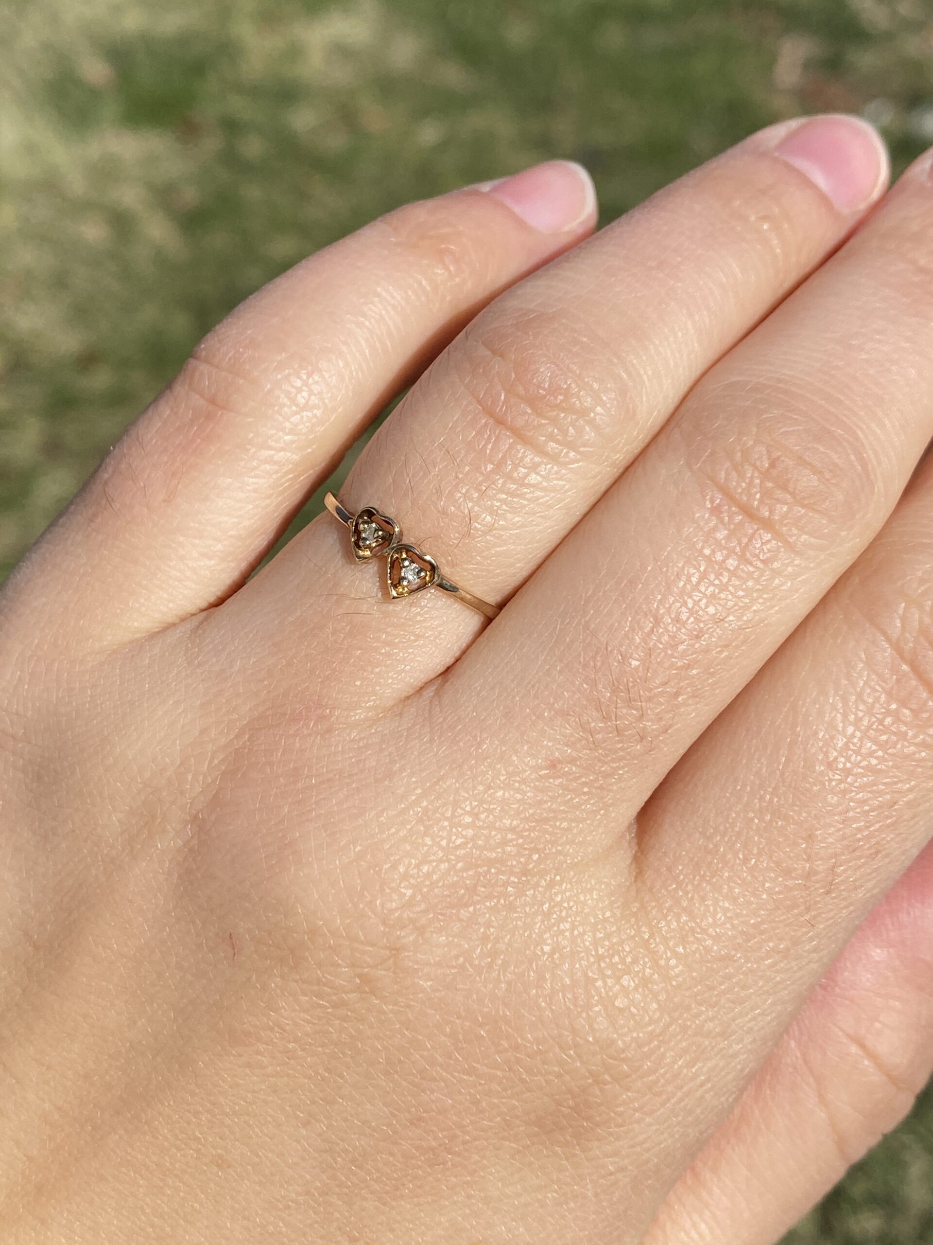 The Luv: Lovers Toi et Moi Ring with Natural Diamonds in Yellow Gold - Image 8