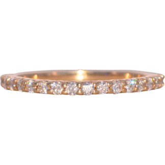SOLD - The Shar: Yellow Gold Shared Prong Natural Diamond Band