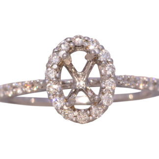 Platinum Halo Mounting with Natural Diamonds