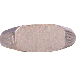 The Gone: Vintage White Gold Signet Ring