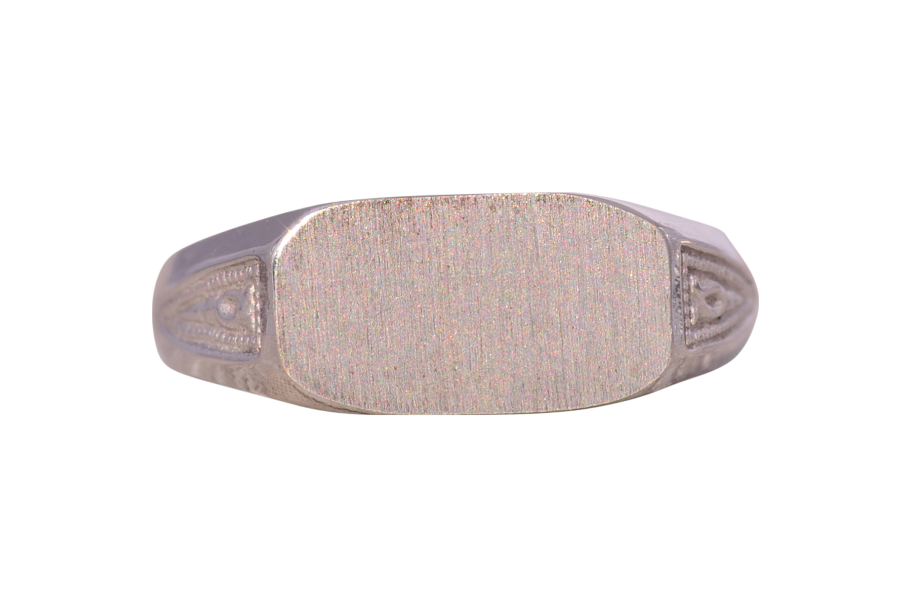 The Gone: Vintage White Gold Signet Ring