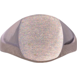 SOLD - The Dress: Signet Ring in White Gold