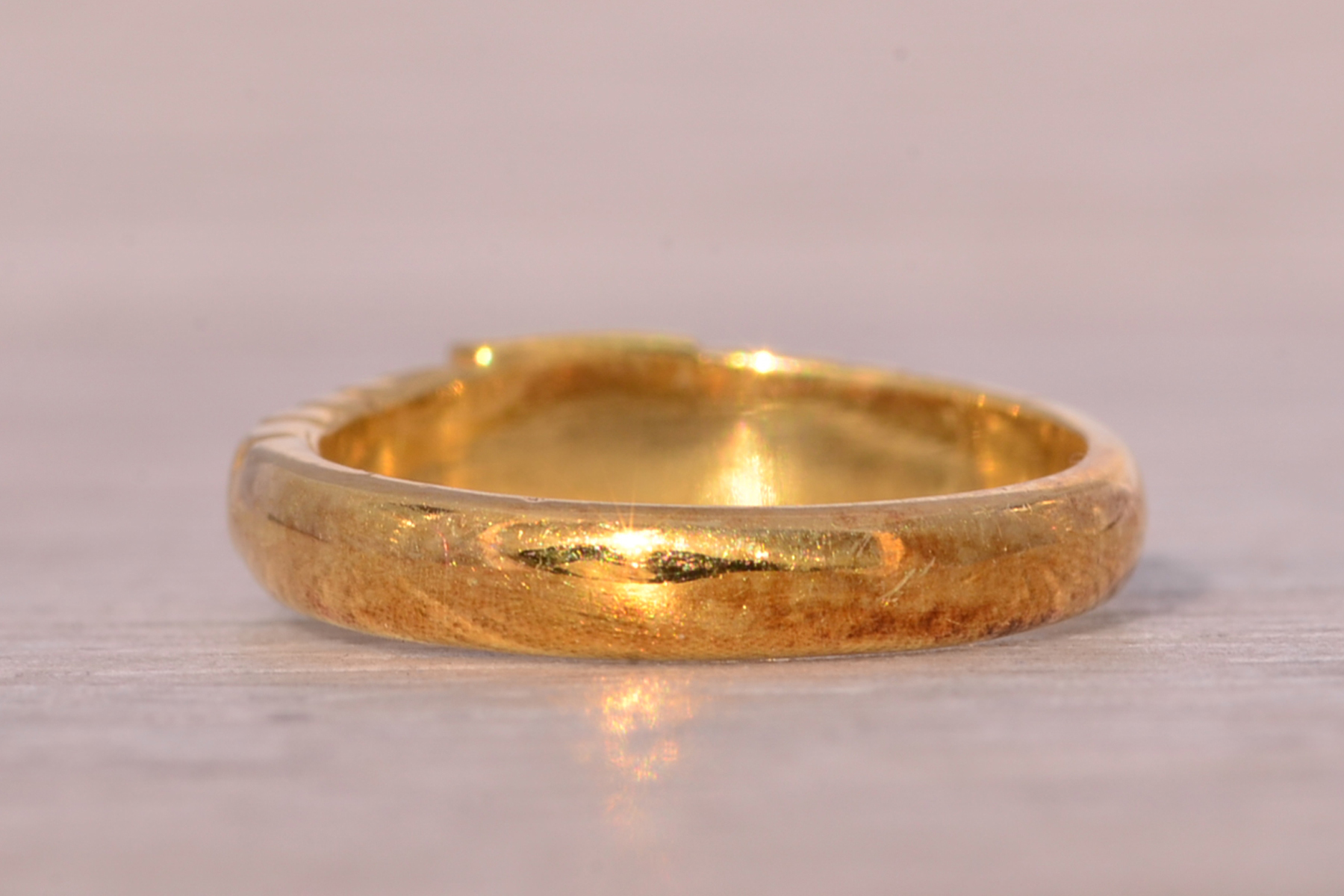 The Bit: Yellow Gold Baby Signet Ring - Image 4