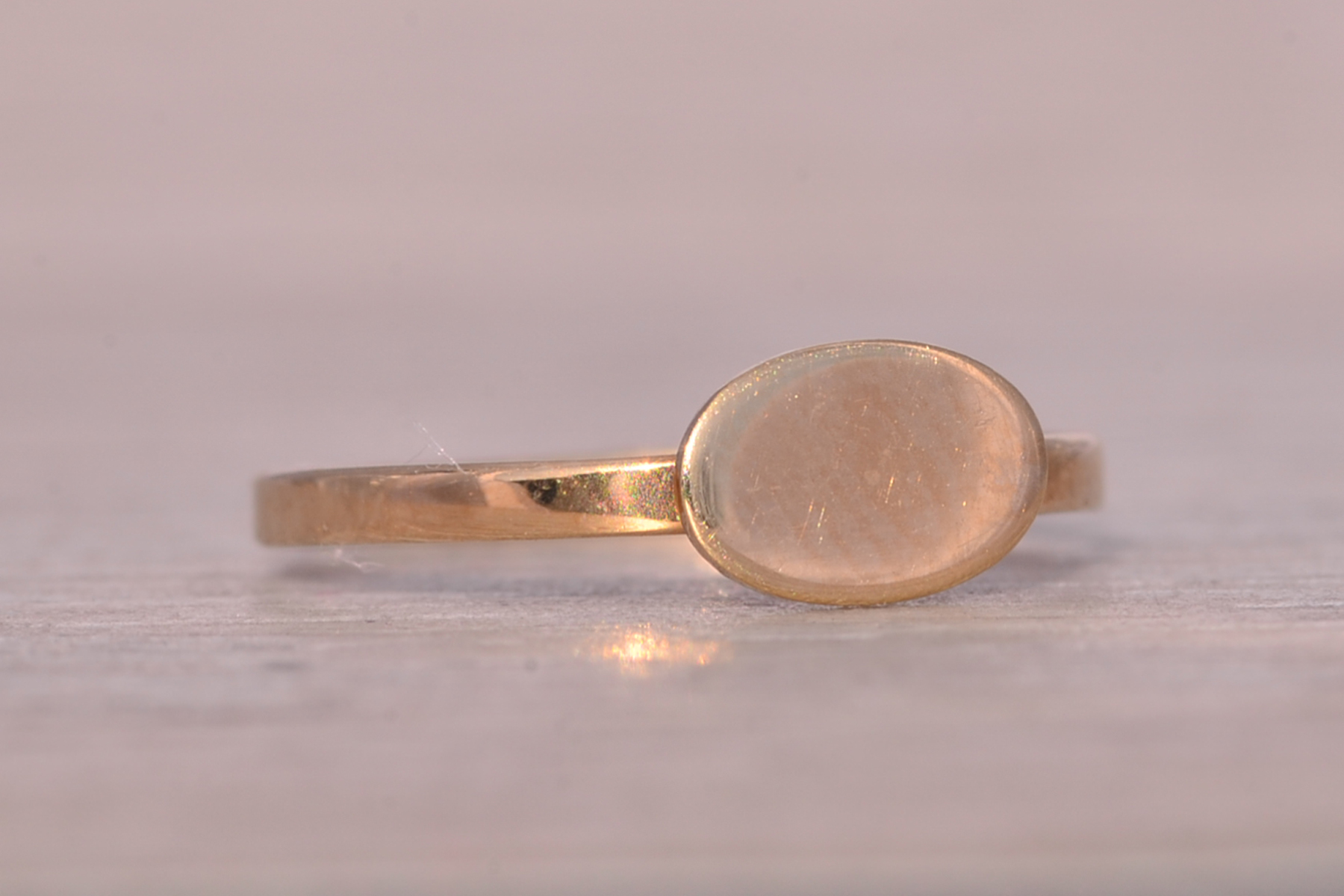 The Obe: Child's Yellow Gold Signet Ring - Image 6