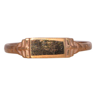 SOLD - The Sigi: Antique Yellow Gold Petite Signet Ring