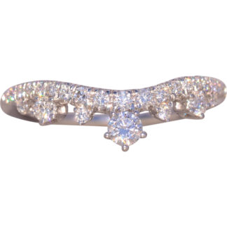The Voice: Gabriel and Company Signed Natural Diamond Ring in White Gold