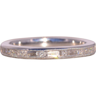 The Gage: Gabriel and Company Signed Natural Diamond Band in White Gold