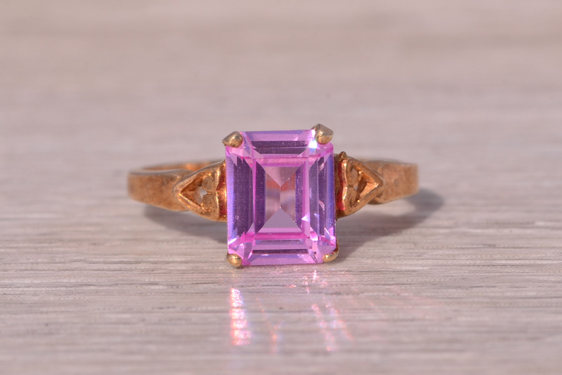 The Coronation Topaz: Pink Topaz Ring in Yellow Gold - Image 2
