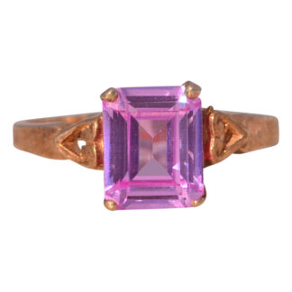 The Coronation Topaz: Pink Topaz Ring in Yellow Gold