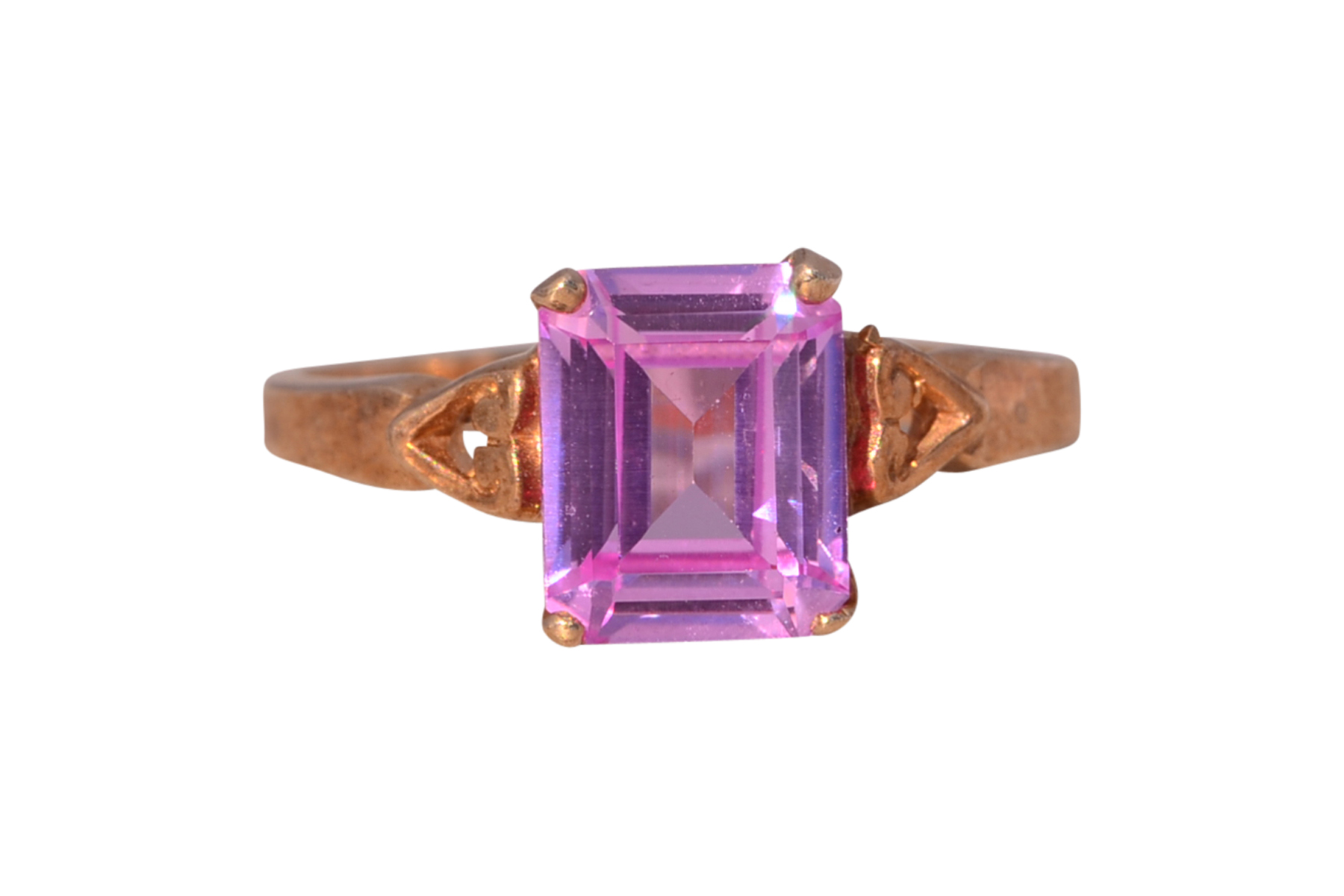 The Coronation Topaz: Pink Topaz Ring in Yellow Gold