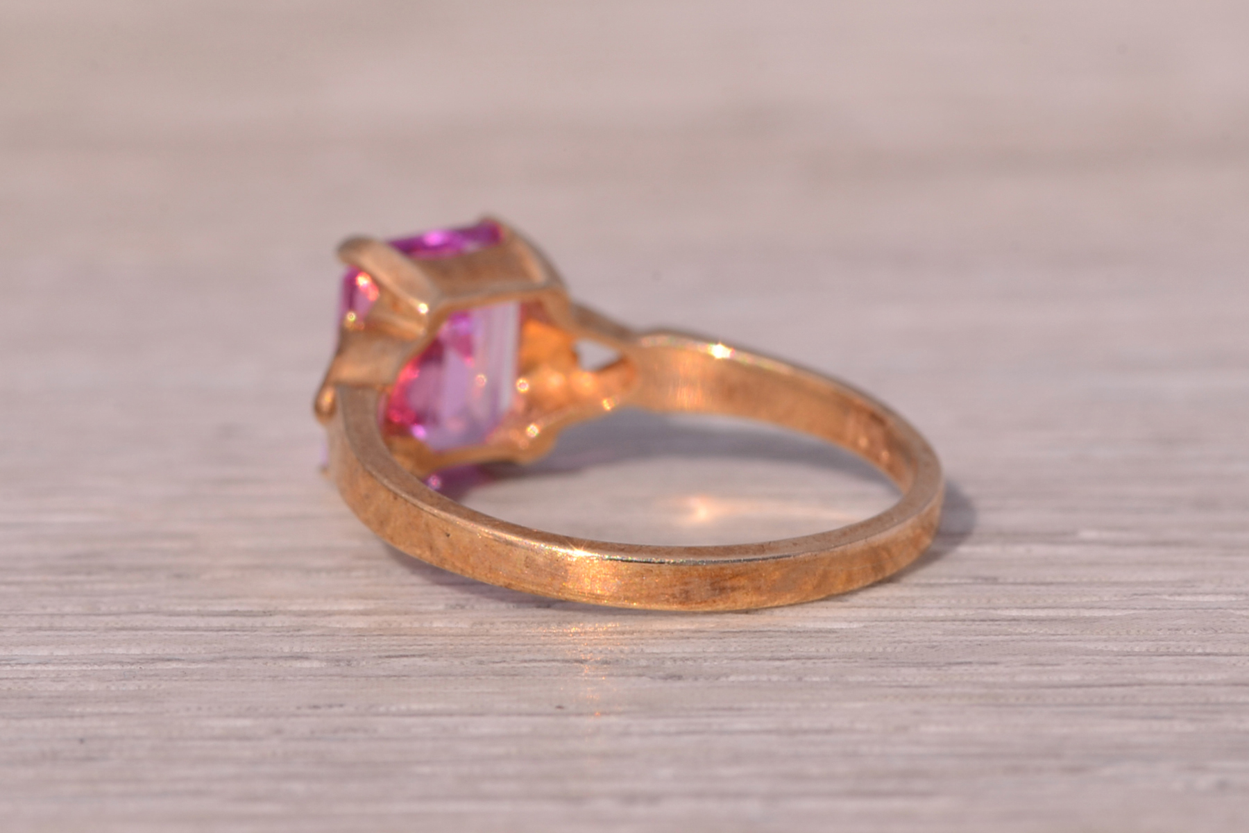The Coronation Topaz: Pink Topaz Ring in Yellow Gold - Image 4
