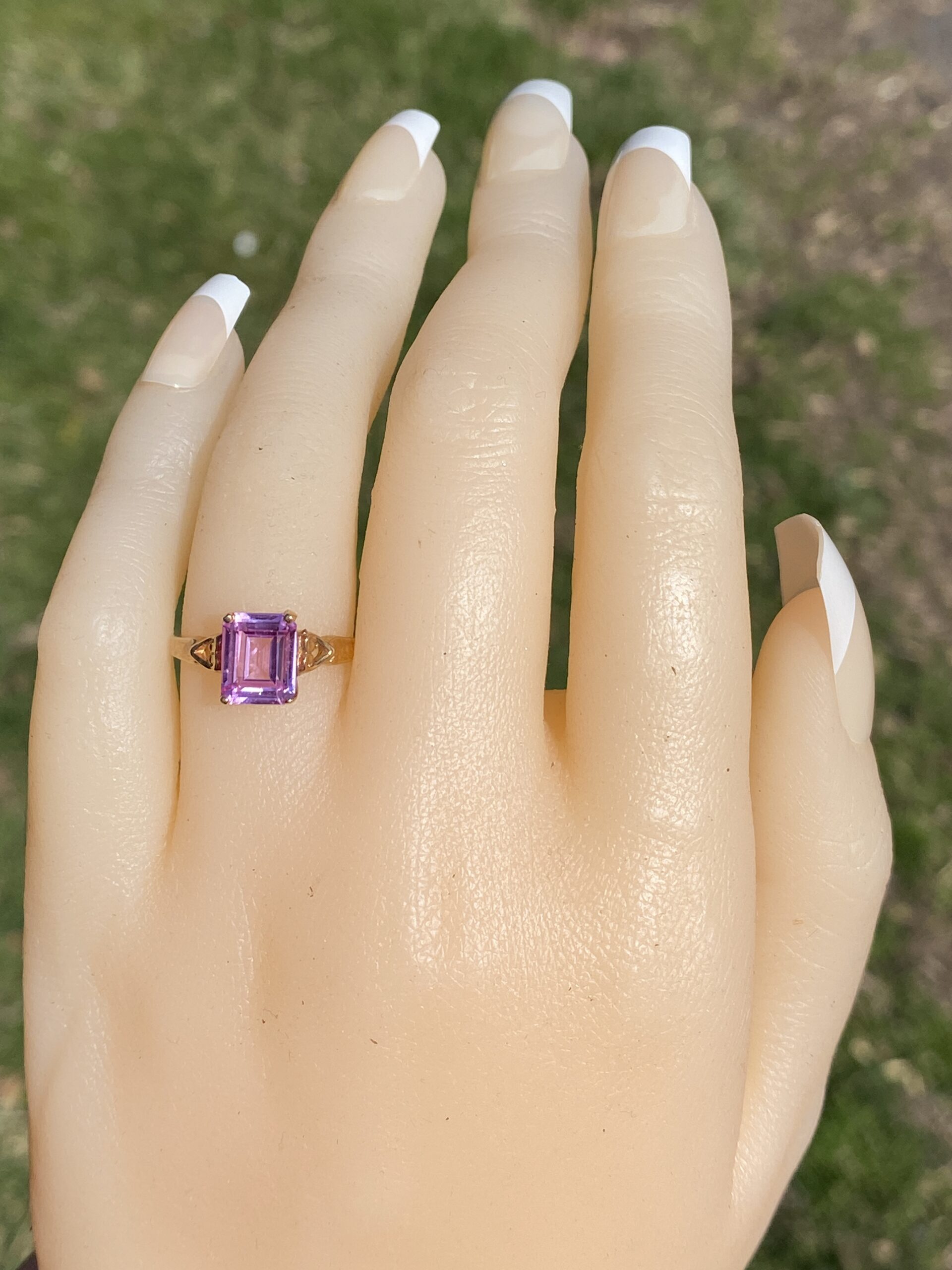 The Coronation Topaz: Pink Topaz Ring in Yellow Gold - Image 8