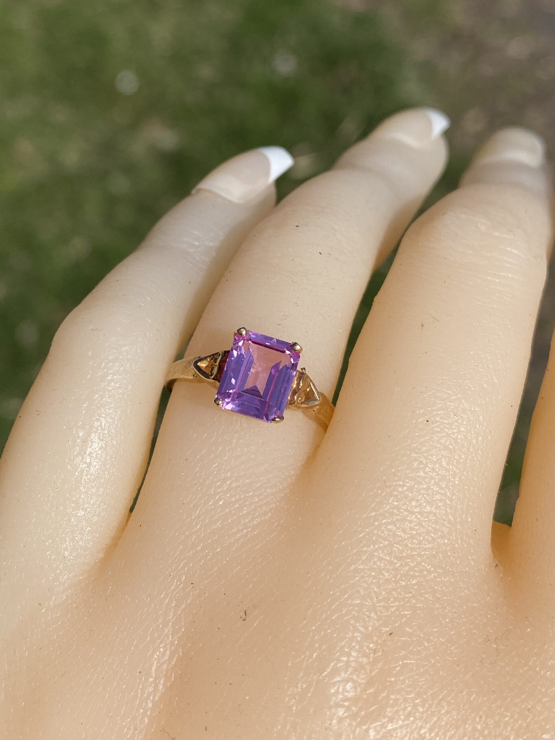 The Coronation Topaz: Pink Topaz Ring in Yellow Gold - Image 10