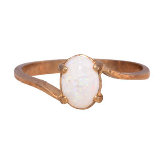 The Italian Opal: Australian Opal Ring in Yellow Gold