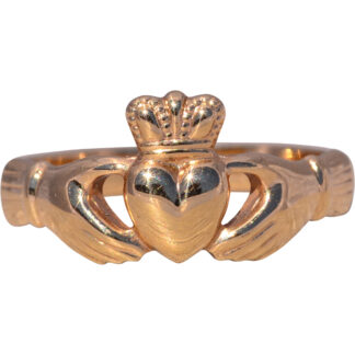SOLD - The Solvar Claddagh: 14 Karat Yellow Gold Claddagh Ring