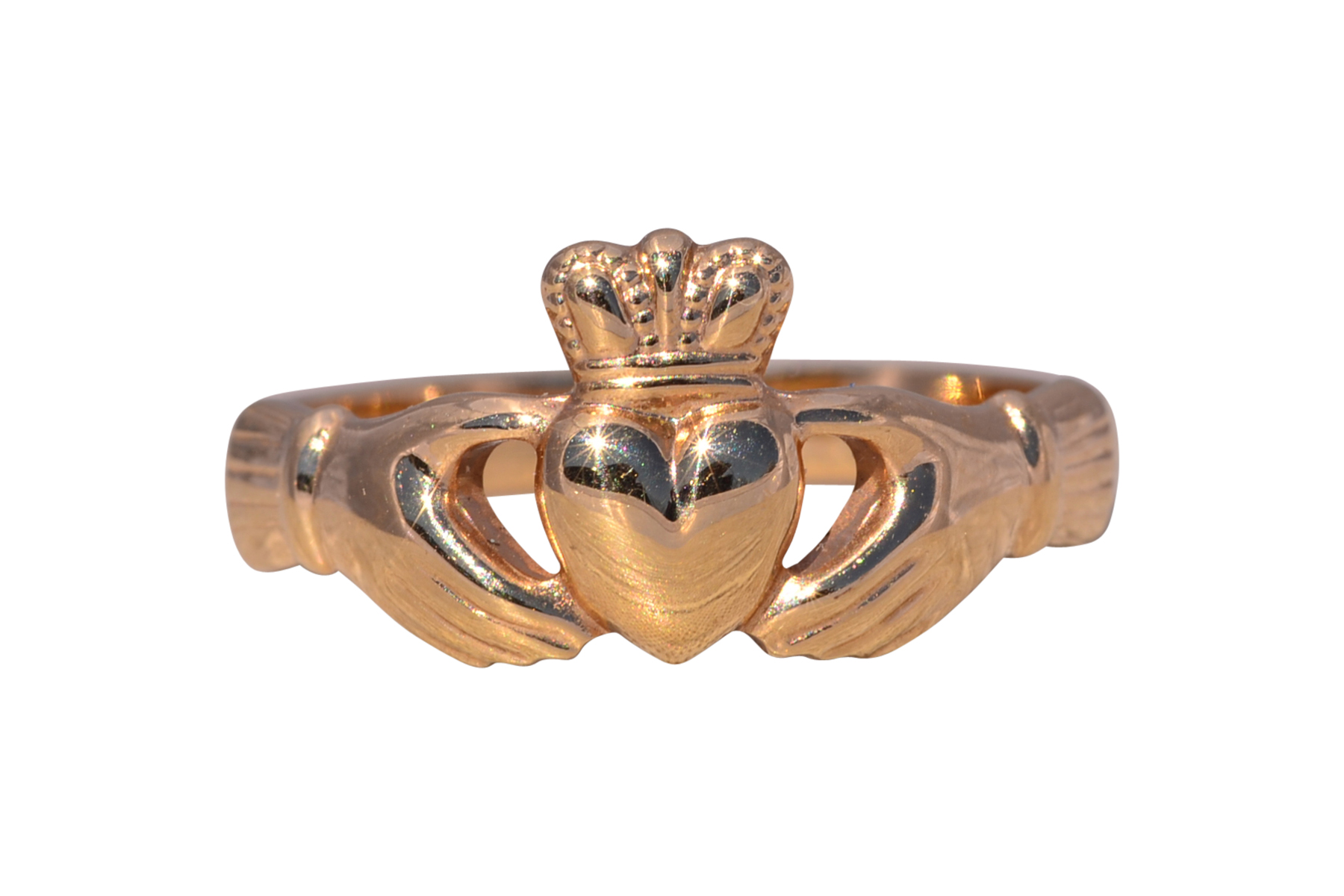 SOLD - The Solvar Claddagh: 14 Karat Yellow Gold Claddagh Ring