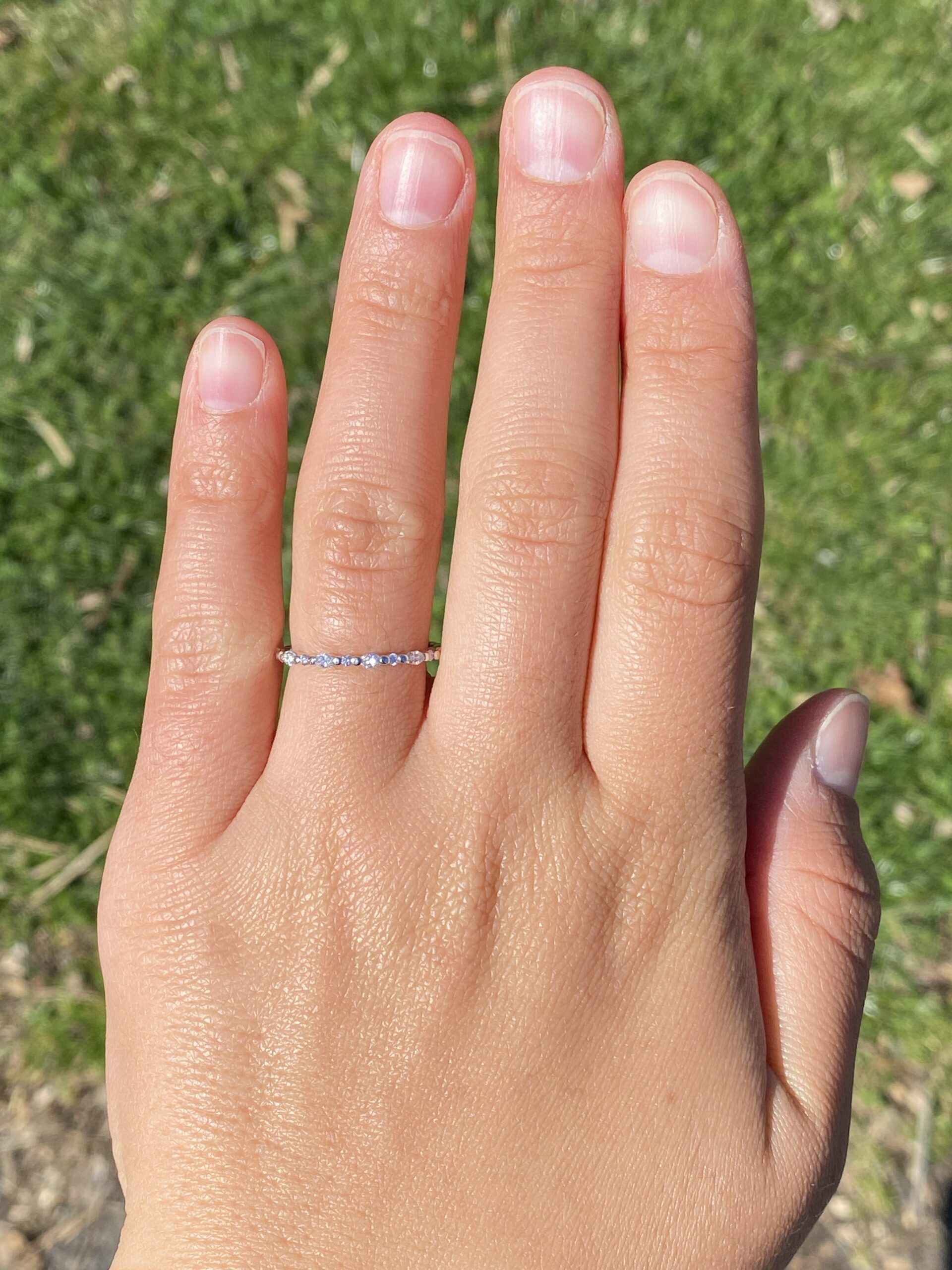 The Celestial Harmony: Marquise and Round Brilliant Cut Natural Diamond Band - Image 8