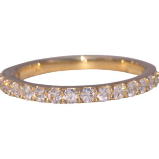 SOLD - The Brilliance Band: Natural Diamond Ring in Yellow Gold