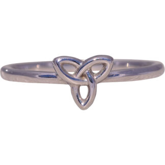 The Celtic Knot:  Irish Love Knot Ring in White Gold