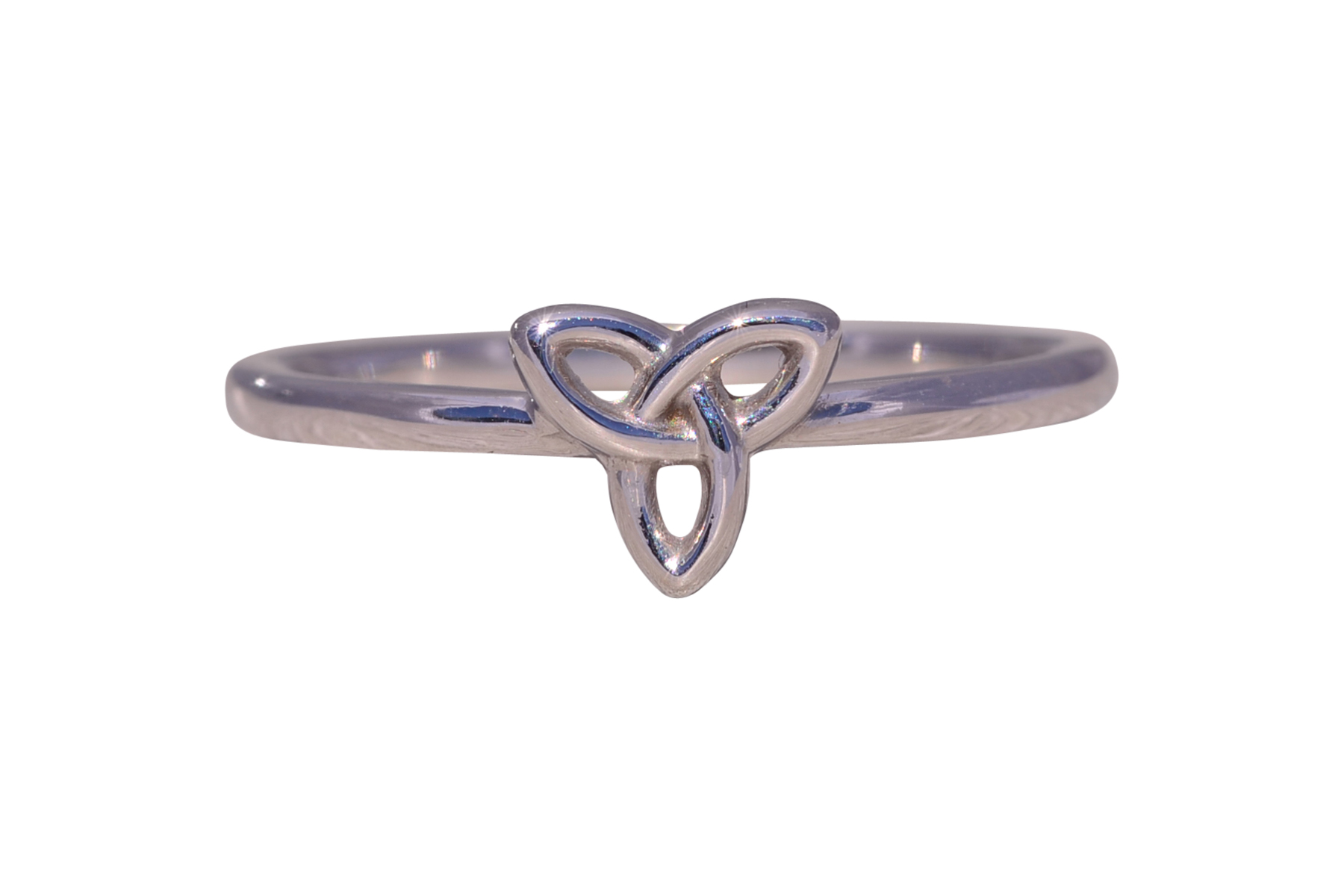 The Celtic Knot: Irish Love Knot Ring in White Gold