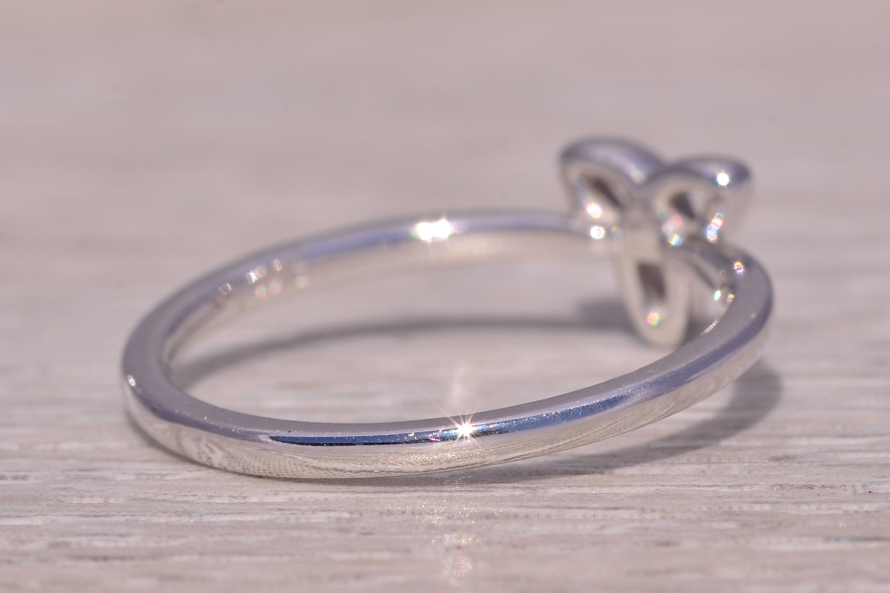 The Celtic Knot: Irish Love Knot Ring in White Gold - Image 5