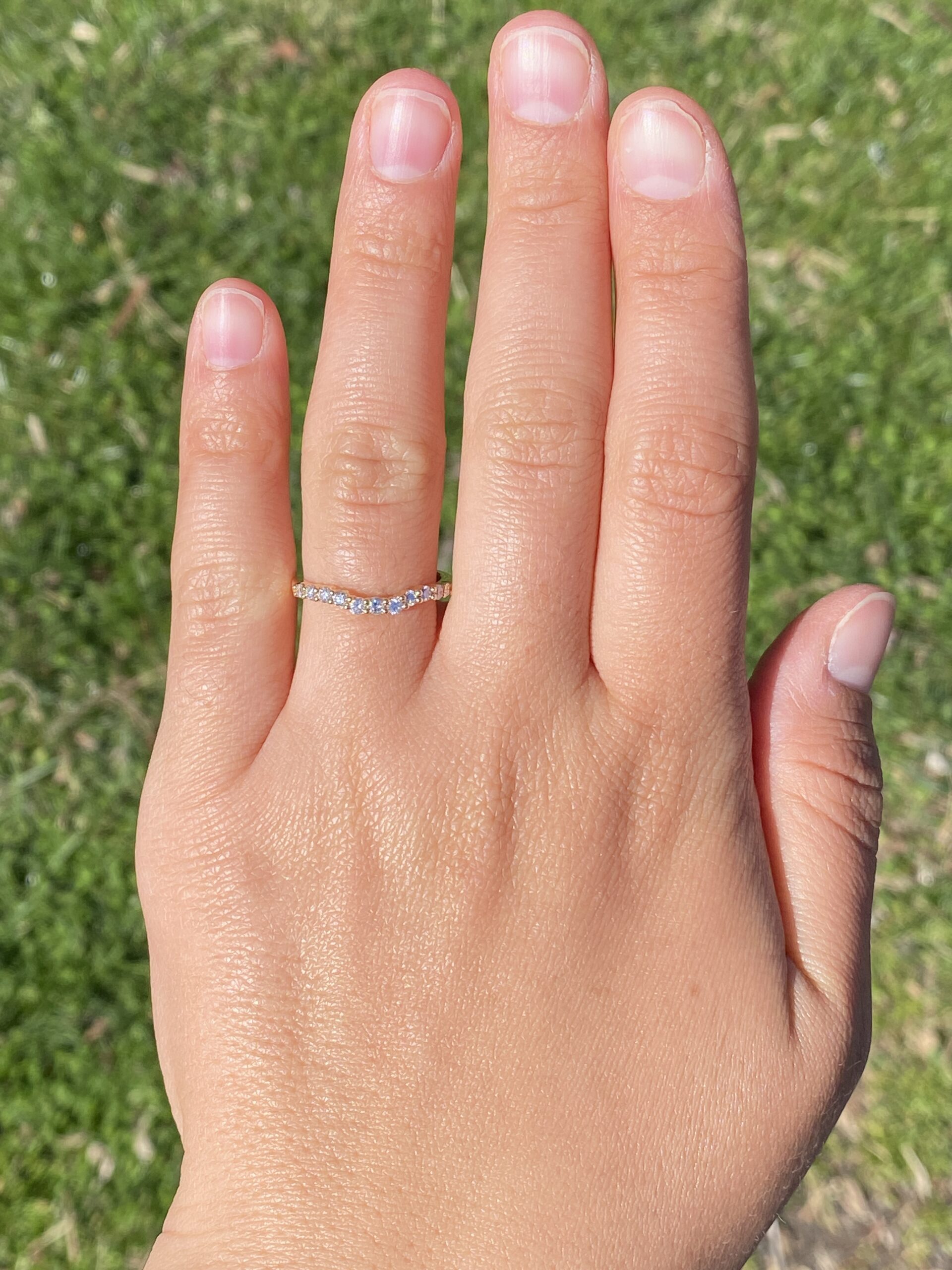 The Diamond Crest: Natural Diamond Band in Yellow Gold - Image 8