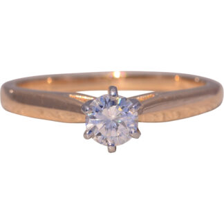The Classic Solitaire: Classic Solitaire Diamond Ring in Yellow Gold