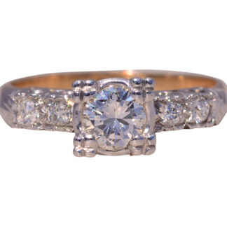 The Hollywood Glamour: Antique Natural Diamond Engagement Ring