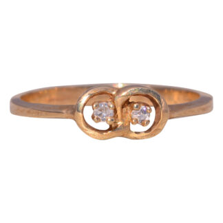 The Eternity Charm: Diamond Yellow Gold Ring