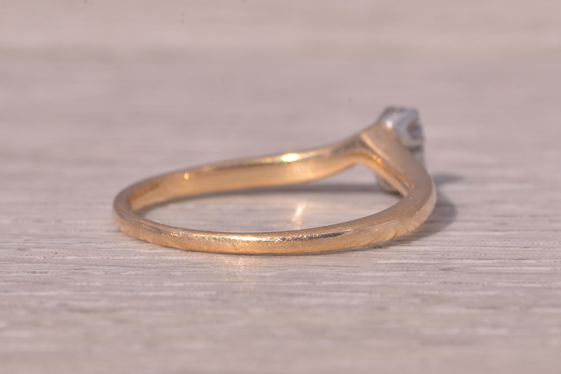 The Double Diamond Delight: Toi Et Moi Natural Diamond Ring in Yellow Gold - Image 4