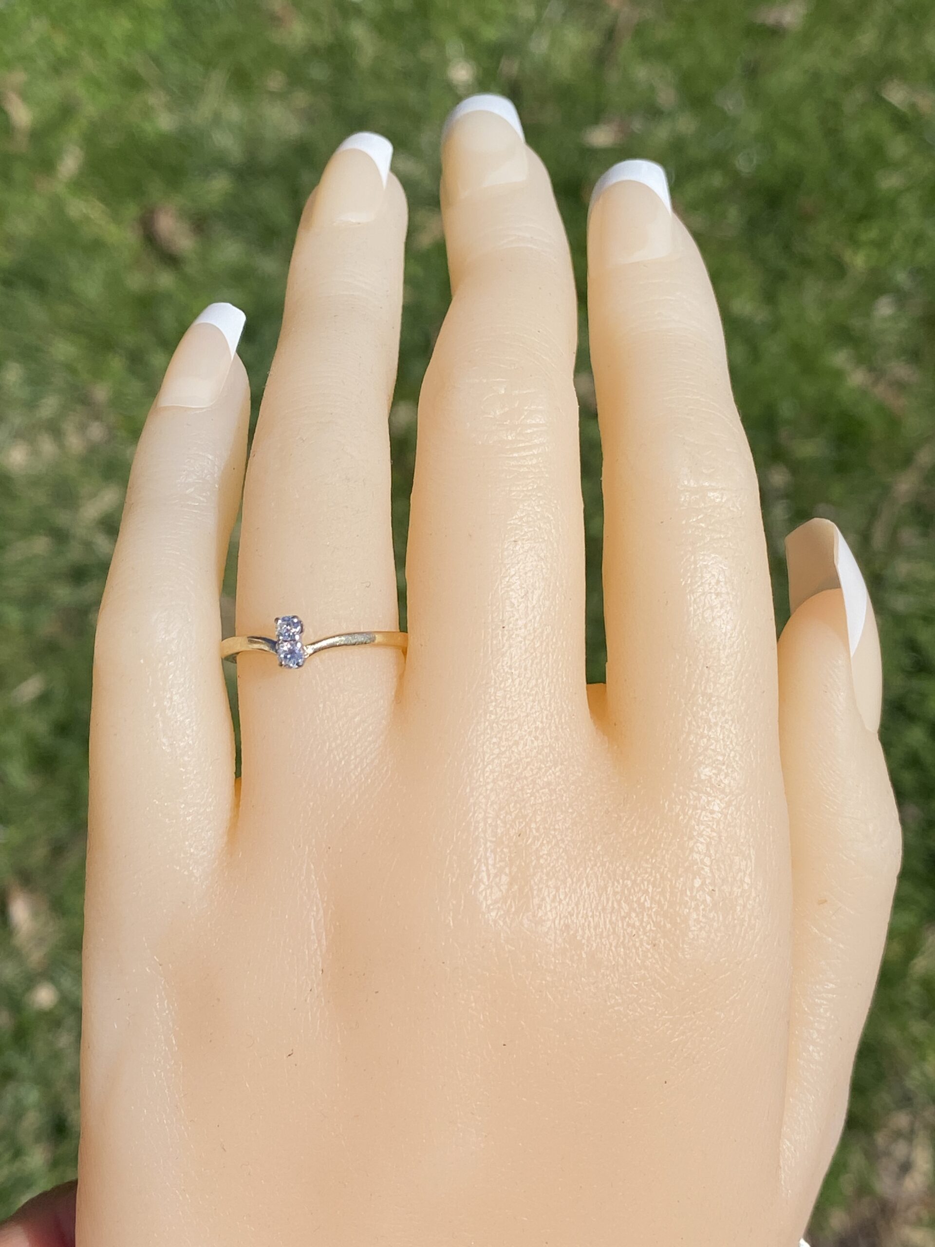 The Double Diamond Delight: Toi Et Moi Natural Diamond Ring in Yellow Gold - Image 9