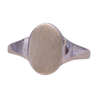 The Classic Signet: White Gold Signet Ring
