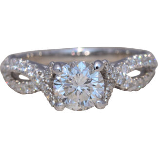 The Infinity Sparkle: Gabriel & Co. Natural Diamond Engagement Ring