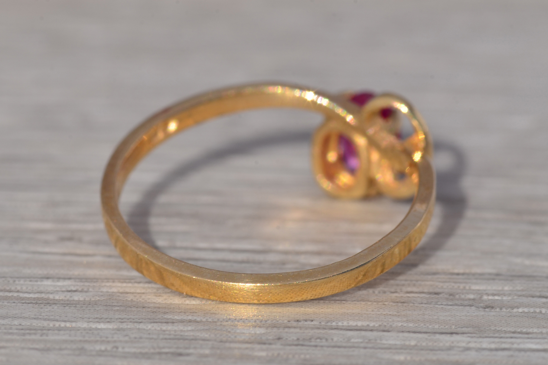 The Crimson Scroll: Ruby Solitaire Ring in Yellow Gold - Image 5