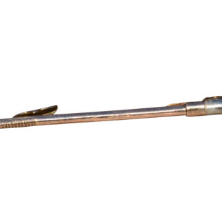 The Equestrian:  Antique Rose Gold and Silver Horse Crop Brooch or Tie Bar