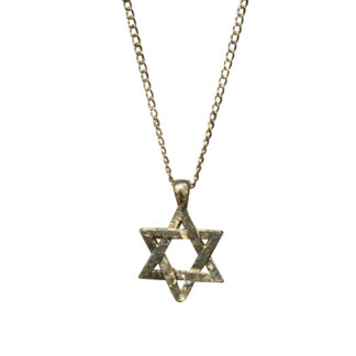 SOLD - Ladies 14K Yellow Gold Star of David Necklace