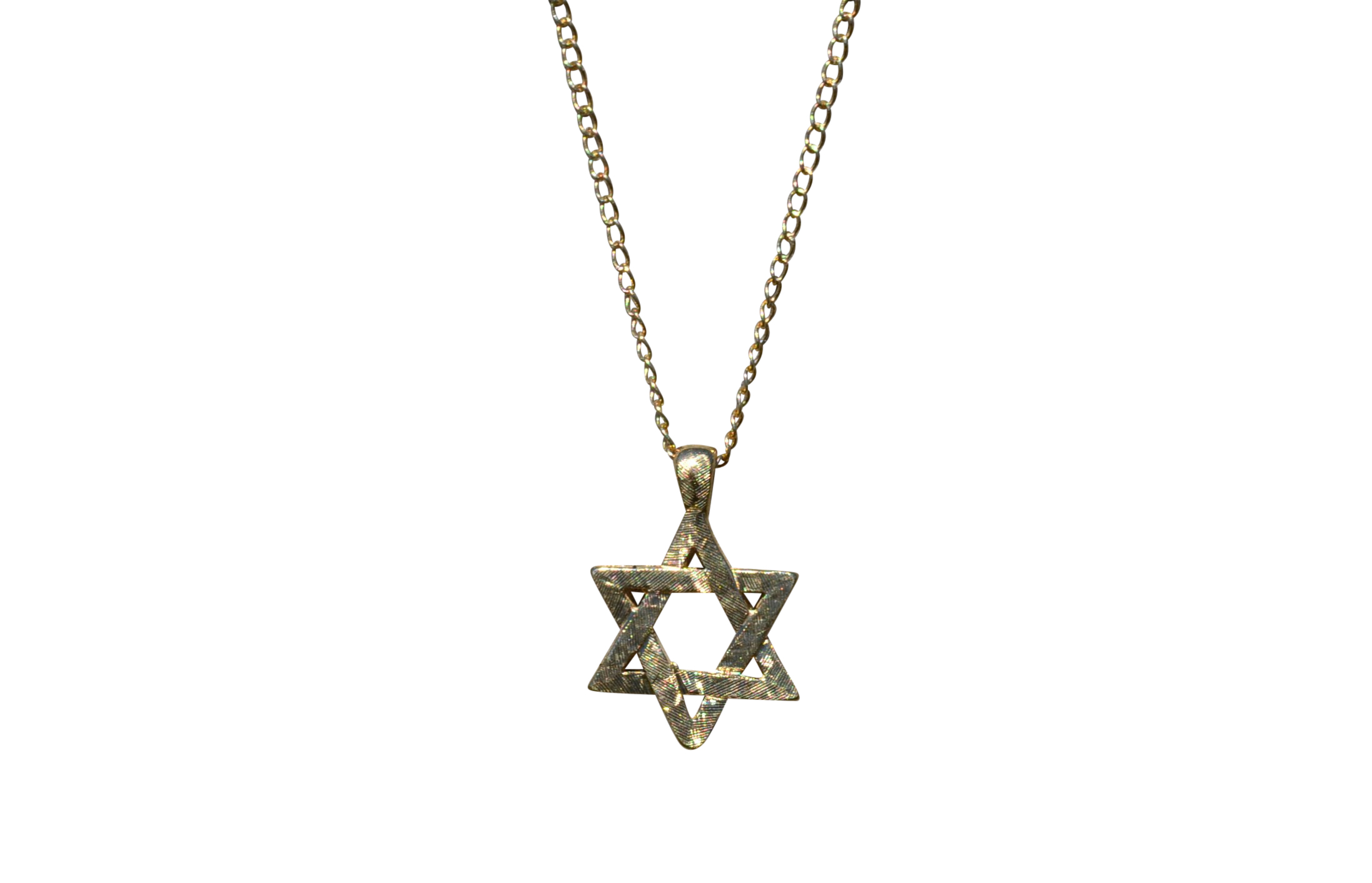 SOLD - Ladies 14K Yellow Gold Star of David Necklace