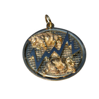 SOLD - The Bull Market: Rare Handmade Dankner Signed Bull and Bear Pendant