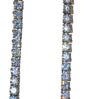 SOLD - The Imperial Beach:  30.50 Carat Tennis Necklace in Yellow Gold with Rhodium