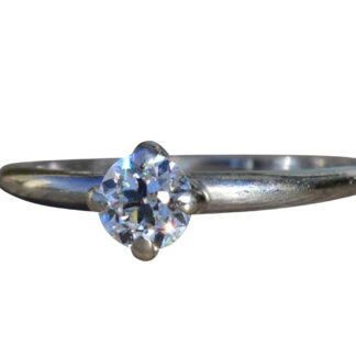 The Gleason:  Ladies Vintage 14K 0.44 CTW Old European Cut Diamond Engagement Ring