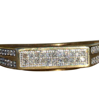SOLD - The Lawrenceburg:  Ladies Vintage Yellow Gold and Diamond Band