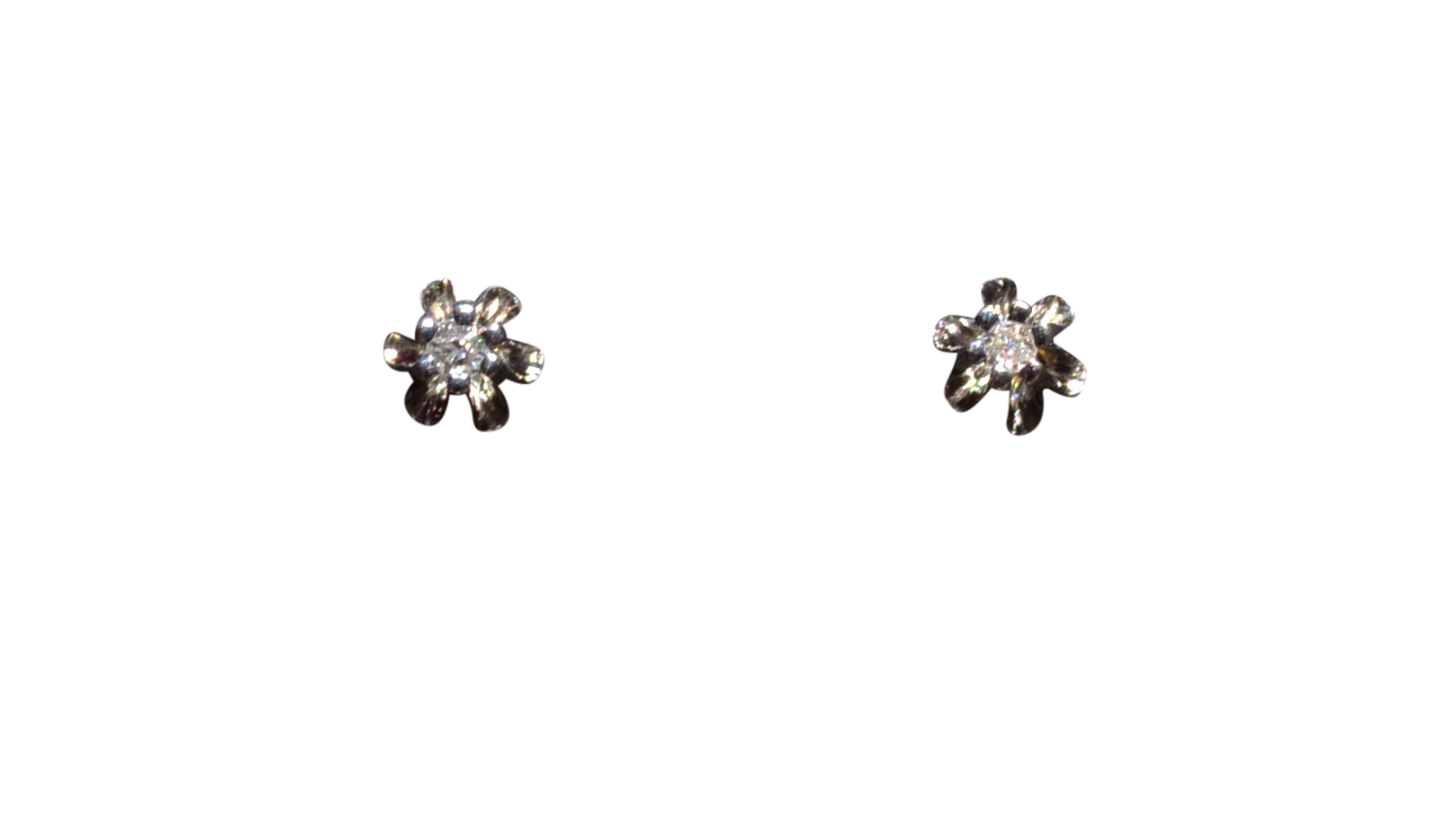 SOLD - The Suisun Bay: Butter Cup Diamond Stud Earrings