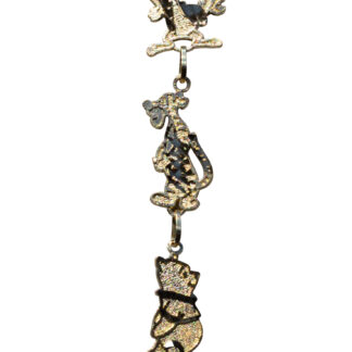 SOLD - The Gang:  Vintage Bracelet featuring Cartoon Characters in Yellow Gold