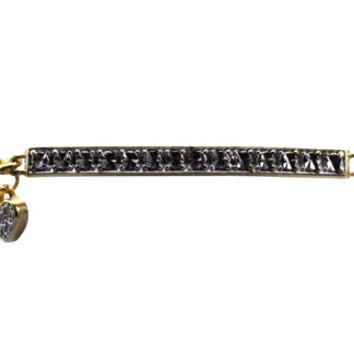 SOLD - The Bar:  Yellow Gold and Diamond Cut Bar Bracelet