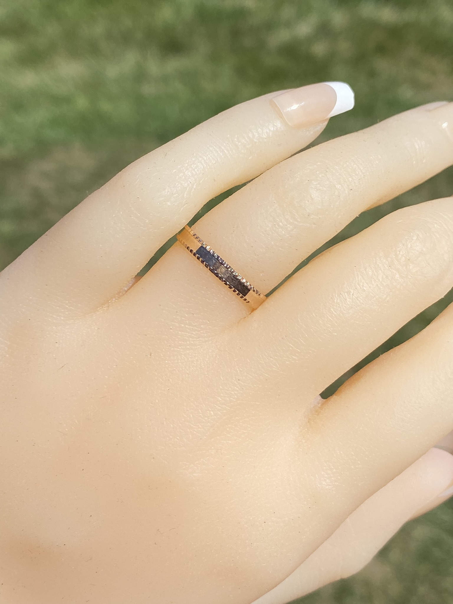 SOLD - The Lizella: Ladies 14K Rose Gold Signed MILOR Faceted Band - Image 6