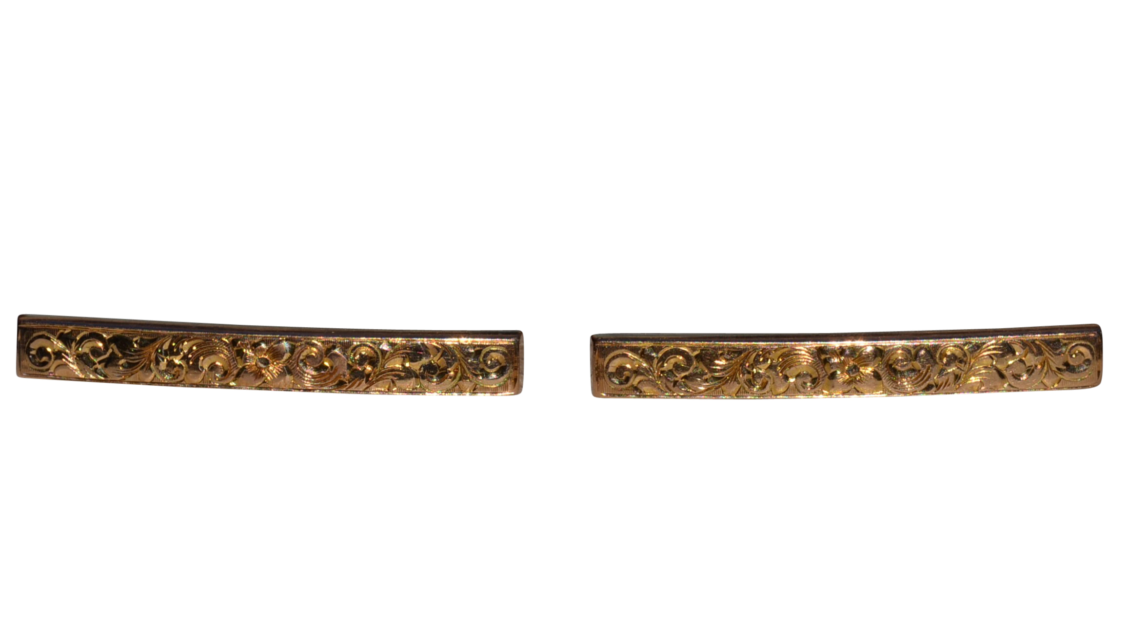 SOLD - Signed William Link & Co 14K Rose Gold Matching Diaper Pins