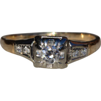 Antique Natural Diamond Promise Ring